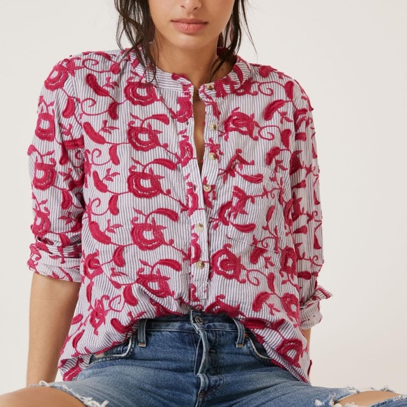 Anthropologie Tops - Anthropologie Pilcro The Whitney Trapeze Buttondown